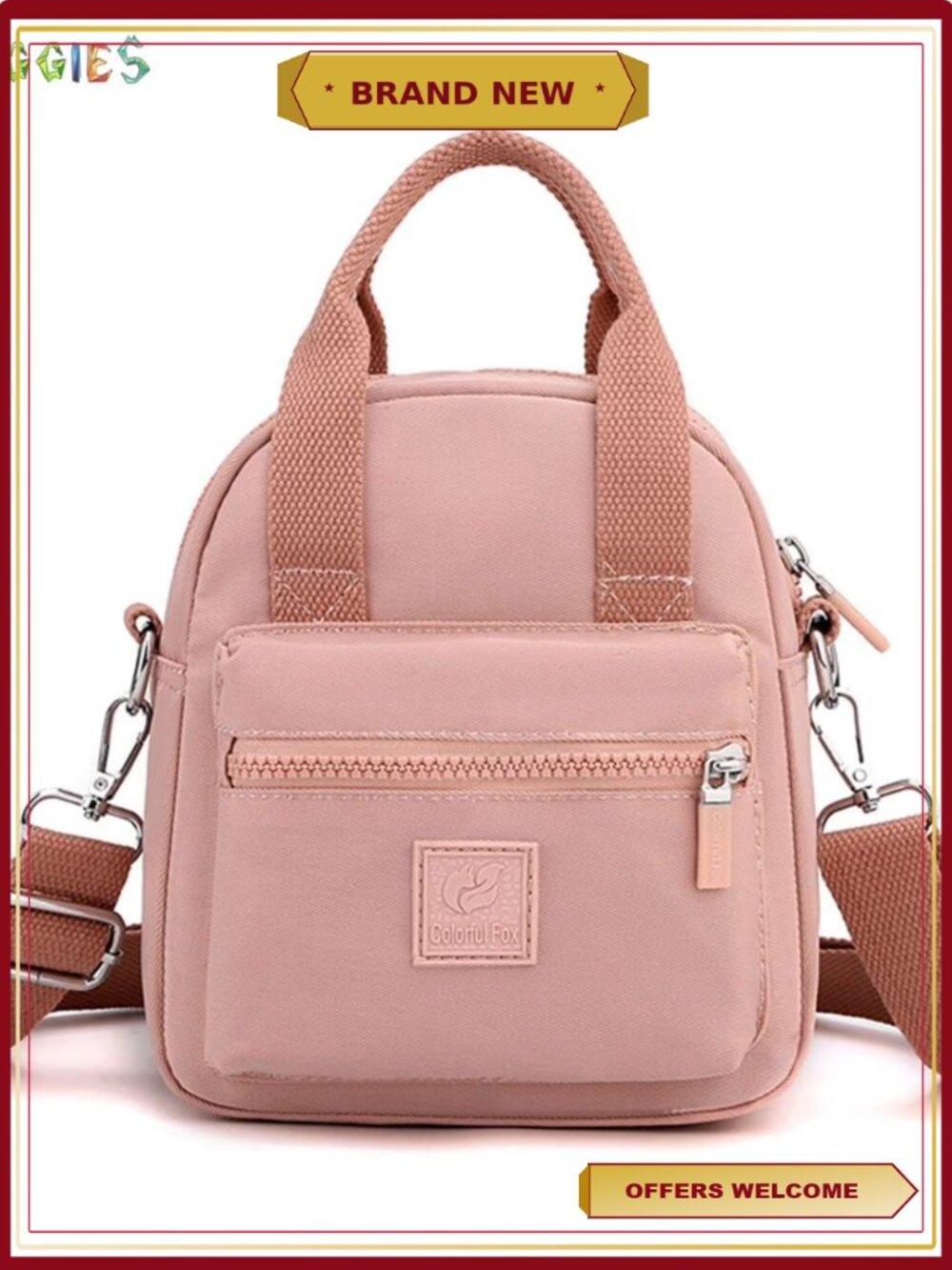 Waterproof Nylon Crossbody Bag Lightweight Anti-Theft Everyday Purse
